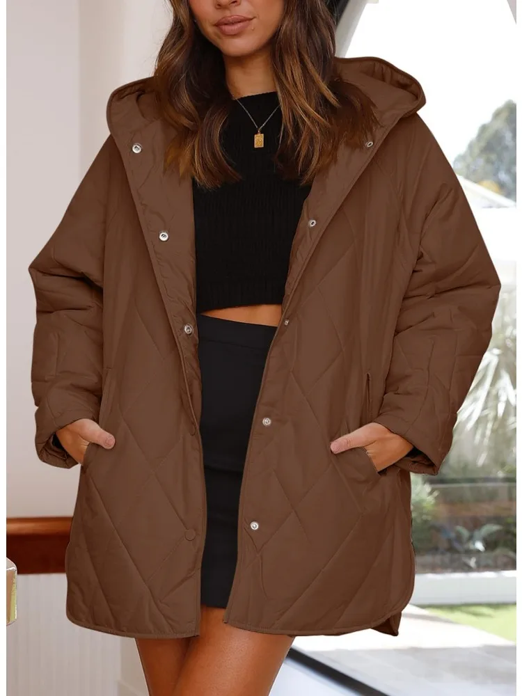 Christa™ - Übergroßer Wintermantel mit Kapuze - Image 3