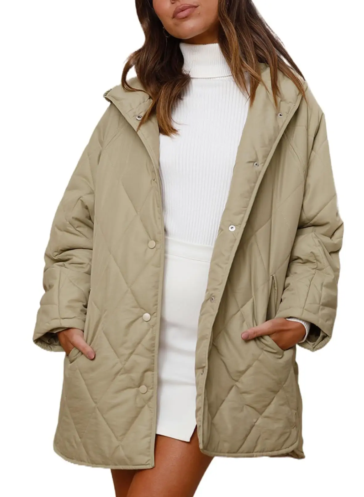 Christa™ - Übergroßer Wintermantel mit Kapuze - Image 8