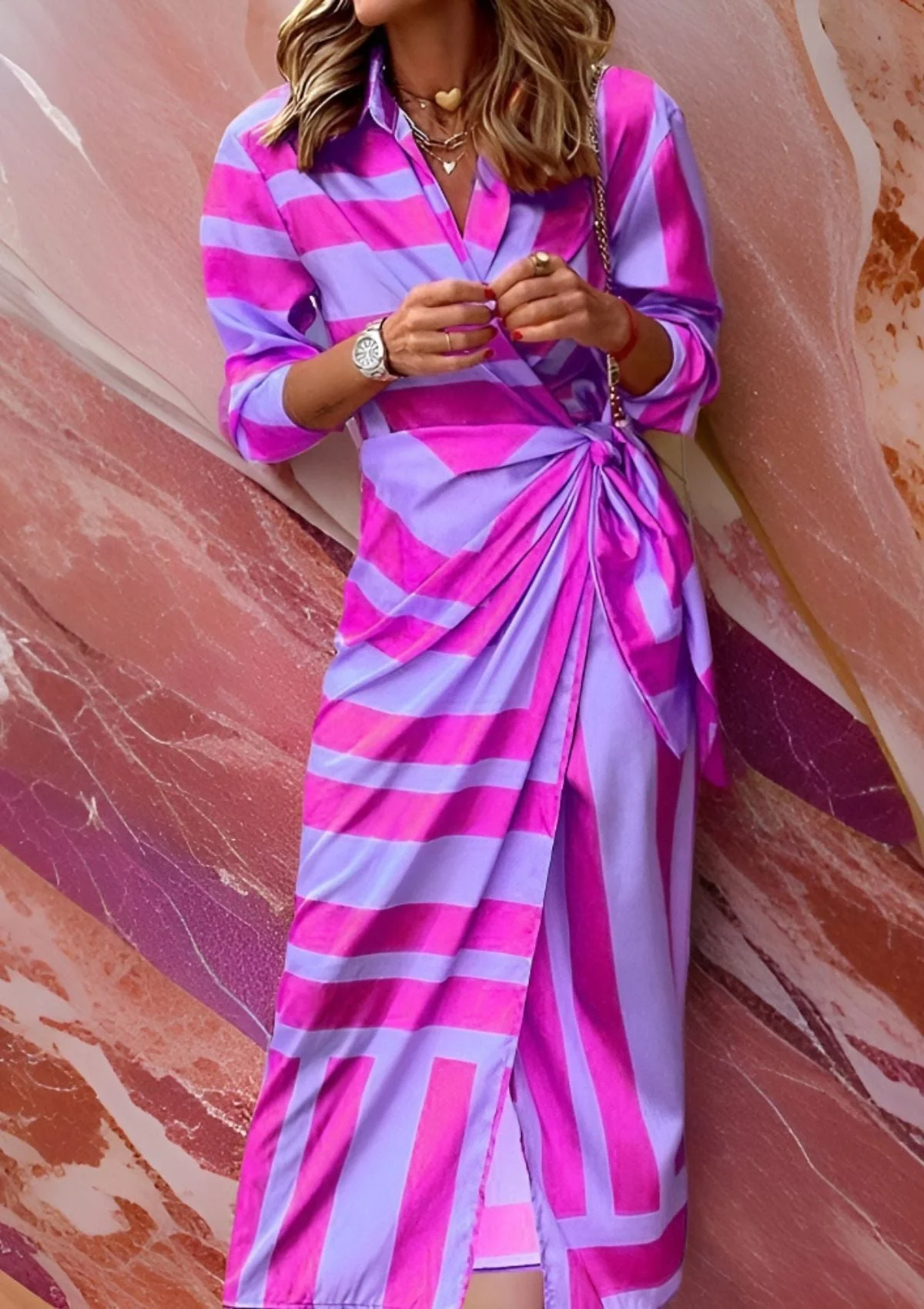 Christiana | Wickelkleid mit Druck - Image 12