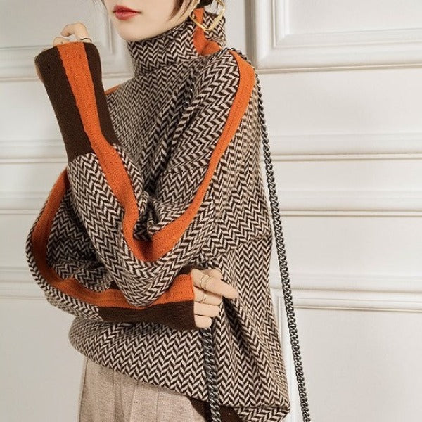 Clara – Gestreifter Rollkragenpullover - Image 2