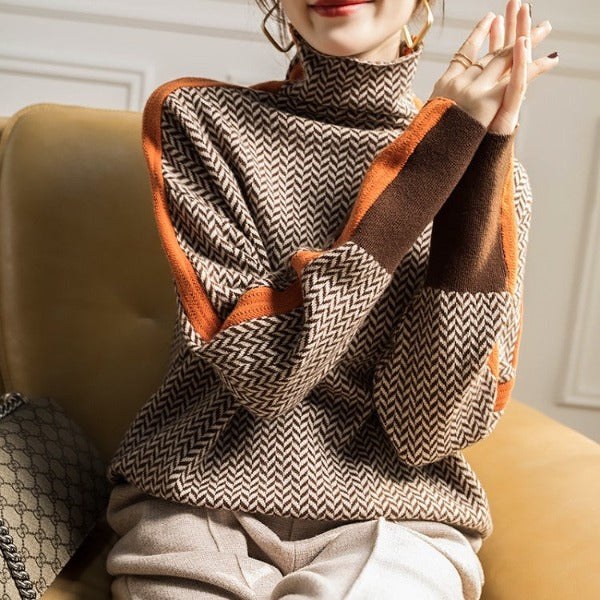 Clara – Gestreifter Rollkragenpullover - Image 3