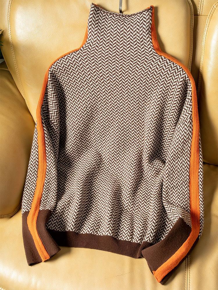 Clara – Gestreifter Rollkragenpullover - Image 4
