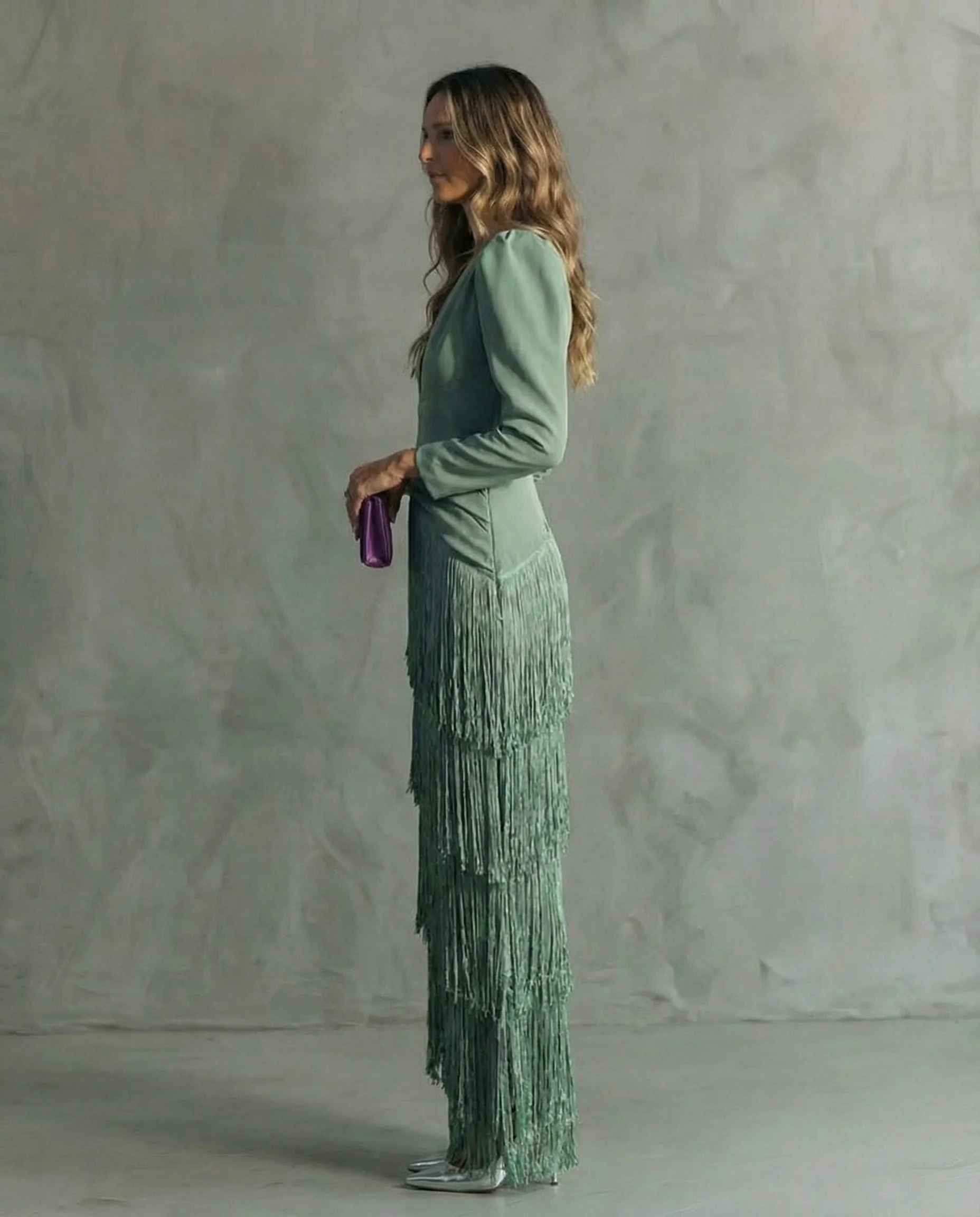 Clara | Schickes Kleid mit Fransenärmeln - Image 4