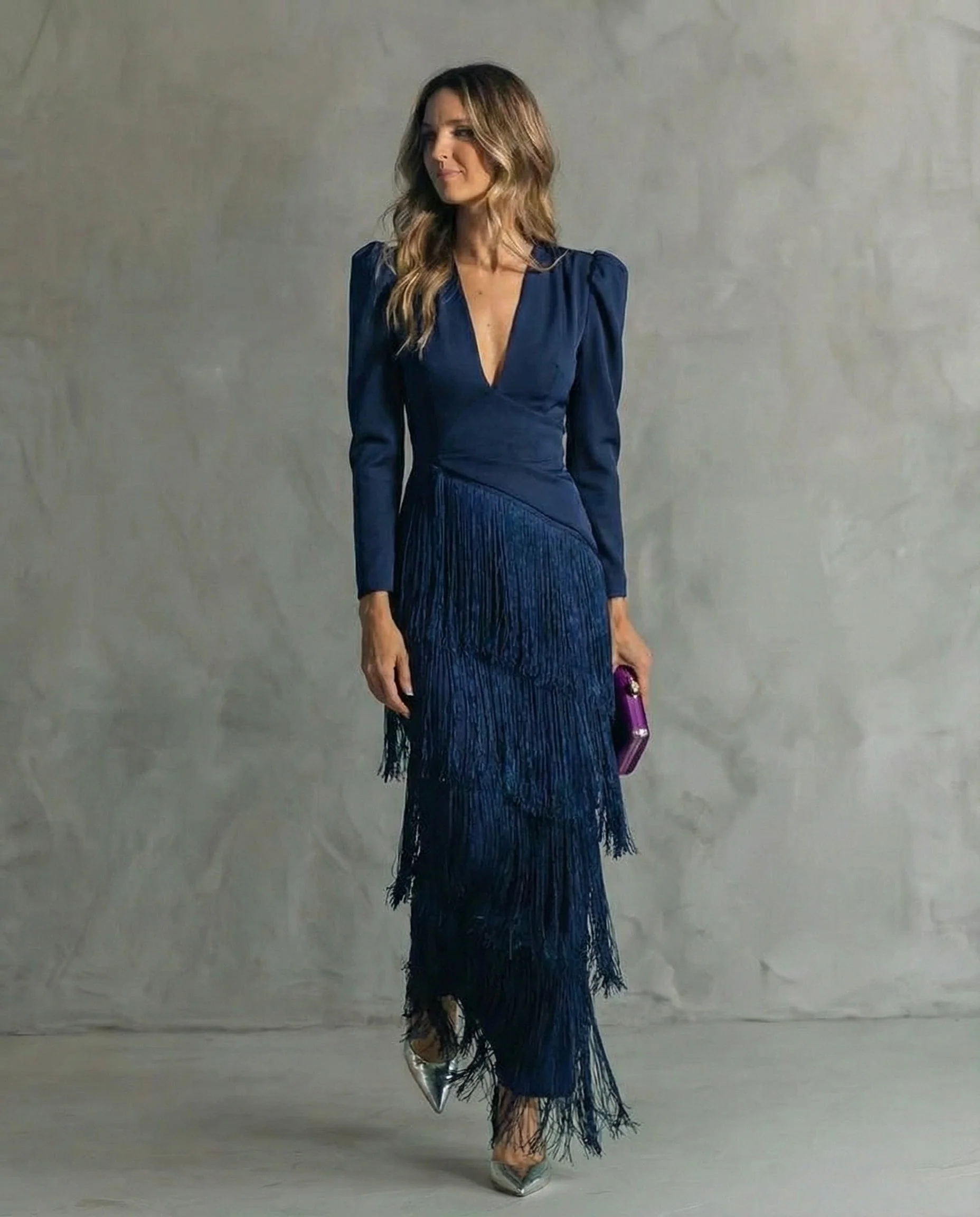 Clara | Schickes Kleid mit Fransenärmeln - Image 6