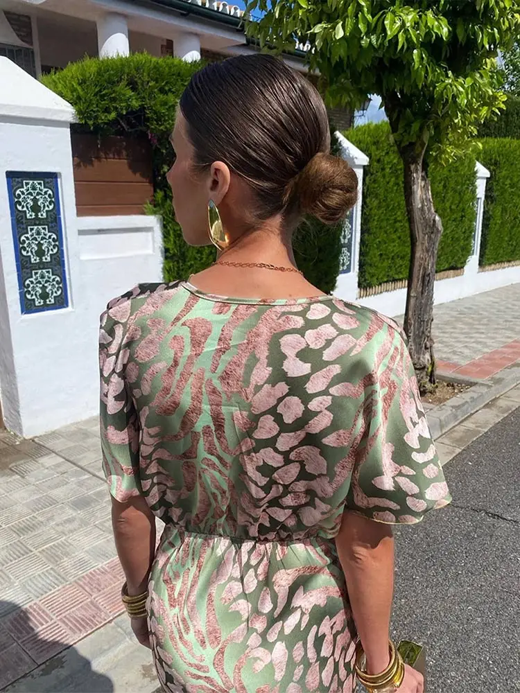 CLARANDRA™ - MIDI-KLEID IN KUPFER - Image 5