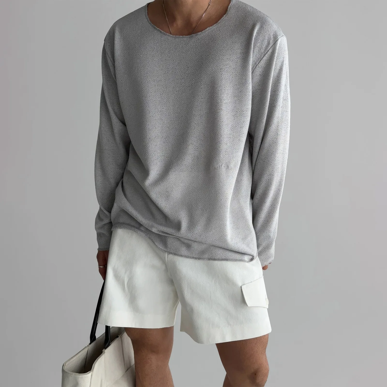 CloudComfort™ - Hohles Strick-T-Shirt - Image 6