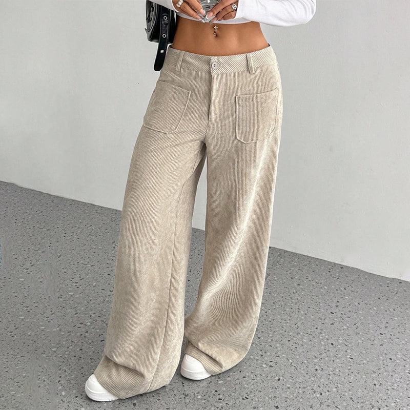 Damen Freizeit-Hochbundhose – Lockere Passform für ultimativen Komfort und Stil - Image 4