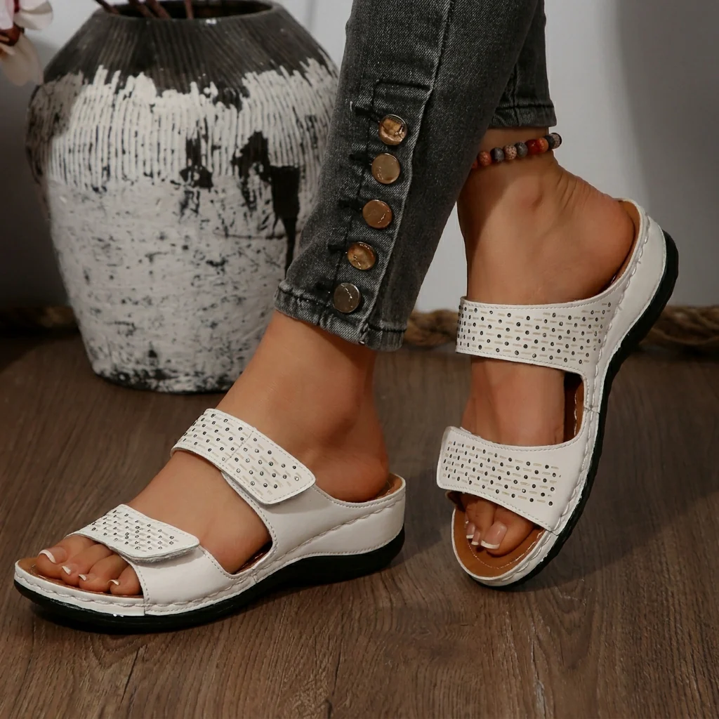 Damen Freizeit Orthopädische Sandalen mit Atmungsaktivem Hohldesign - Image 2