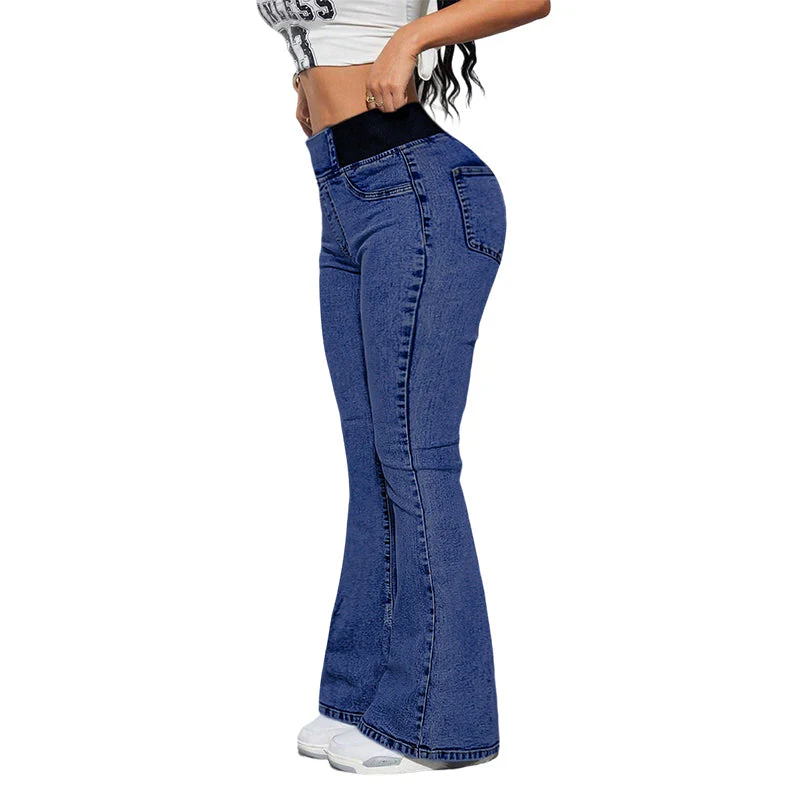 Damenjeans mit hohem Bund und dehnbaren Beinen - Image 11