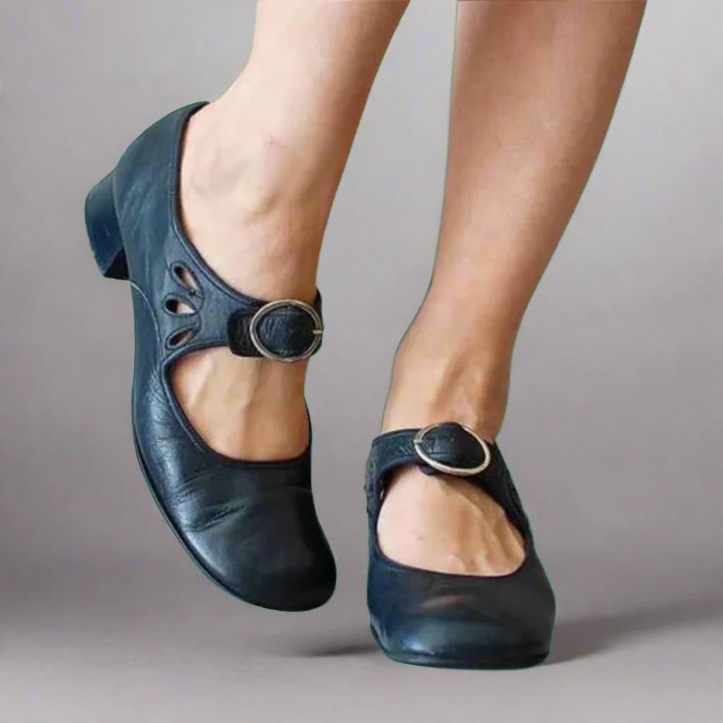 Denisa | Bequeme Wedge-Sohle Orthopädische Ledersandalen - Image 2