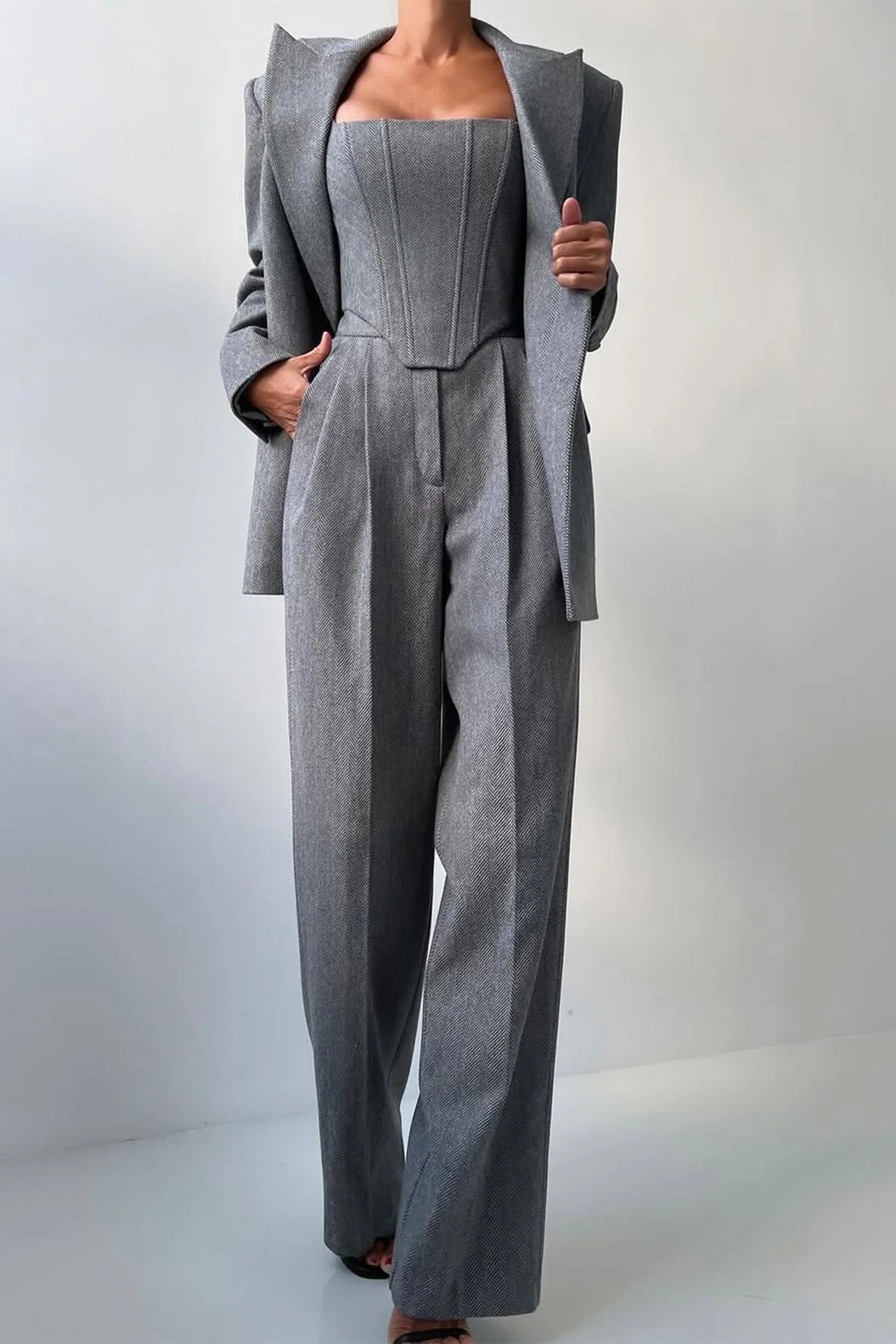 Dolce™ - Drei-Teile-Set mit Doppelreiher-Blazer - Image 6