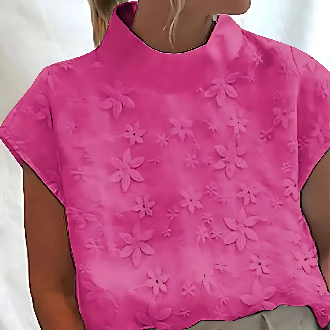 Doutzen™ - Damenbluse mit Spitzenbesatz und halblangen Ärmeln - Image 5