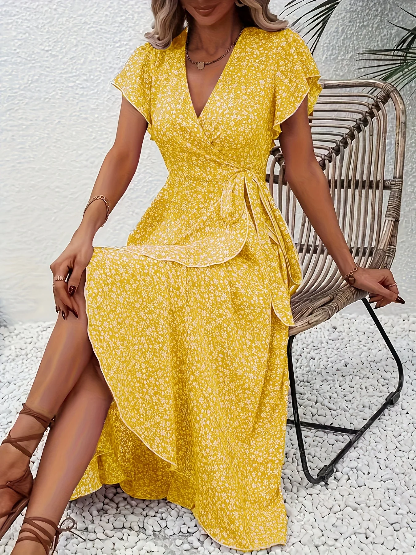 Elara | Fließendes, Bauch-umspielendes Wickelkleid - Image 18