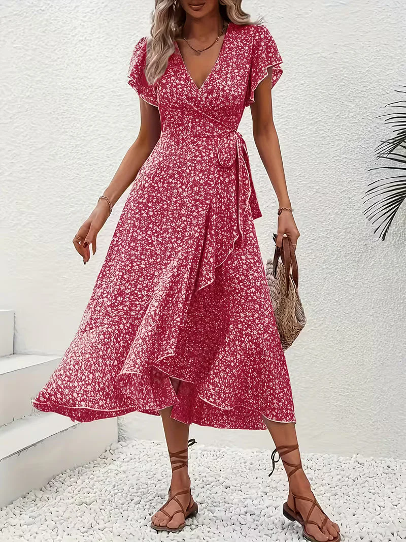 Elara | Fließendes, Bauch-umspielendes Wickelkleid - Image 26