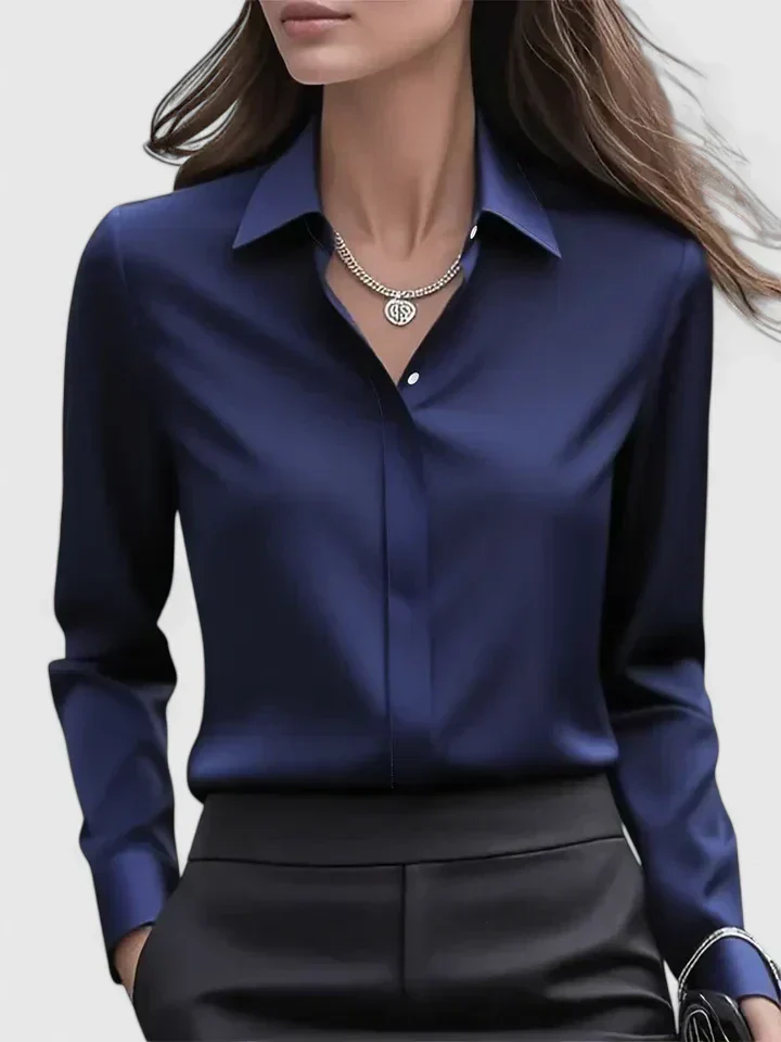 Ellen™ - Elegantes Button-Down-Oberteil - Image 10