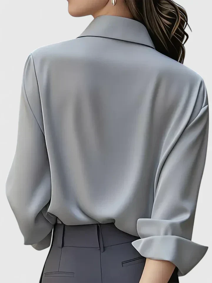 Ellen™ - Elegantes Button-Down-Oberteil - Image 11