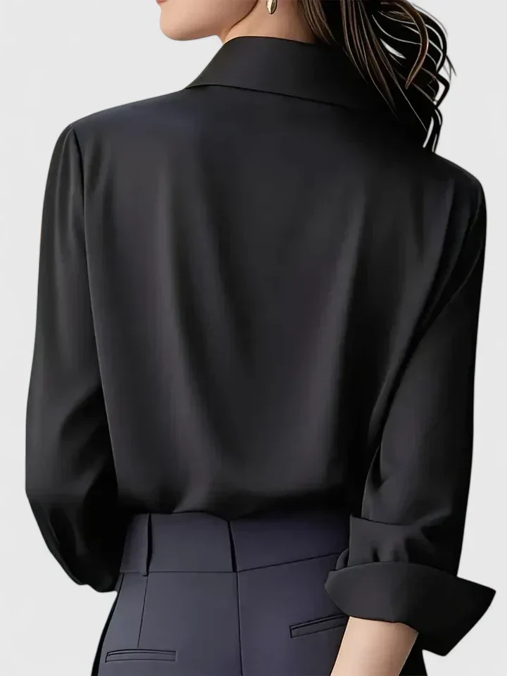 Ellen™ - Elegantes Button-Down-Oberteil - Image 3