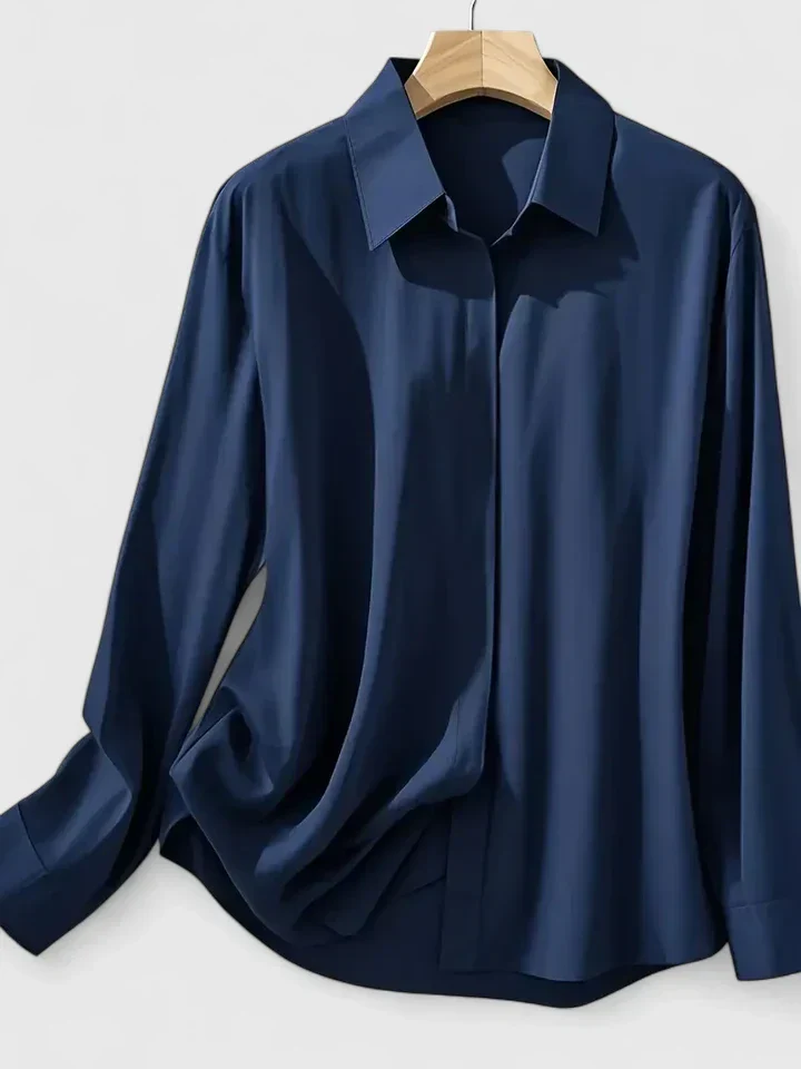 Ellen™ - Elegantes Button-Down-Oberteil - Image 4