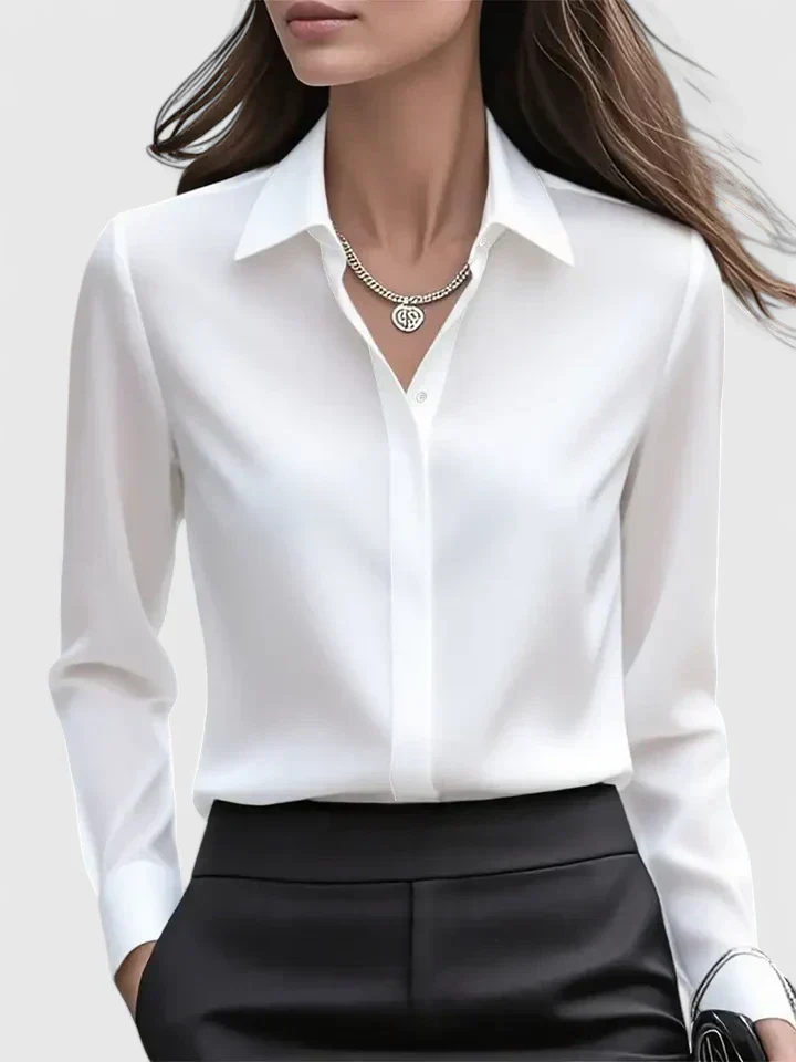 Ellen™ - Elegantes Button-Down-Oberteil - Image 5