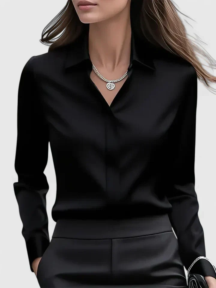 Ellen™ - Elegantes Button-Down-Oberteil - Image 9