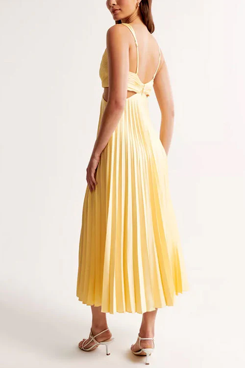 Elsa | Elegantes Plissiertes Maxikleid - Image 2