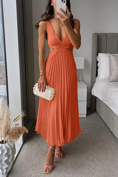 Elsa | Elegantes Plissiertes Maxikleid - Image 8