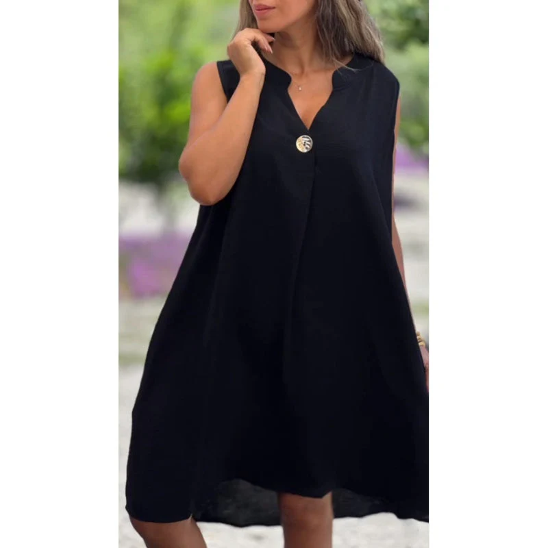 Elsie - Ärmelloses V-Ausschnitt Kleid - Image 7