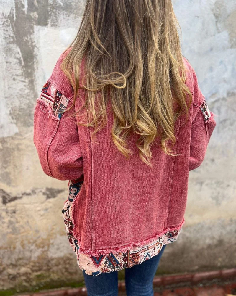 Eva™ - Denim Patchwork Freizeitjacke - Image 2