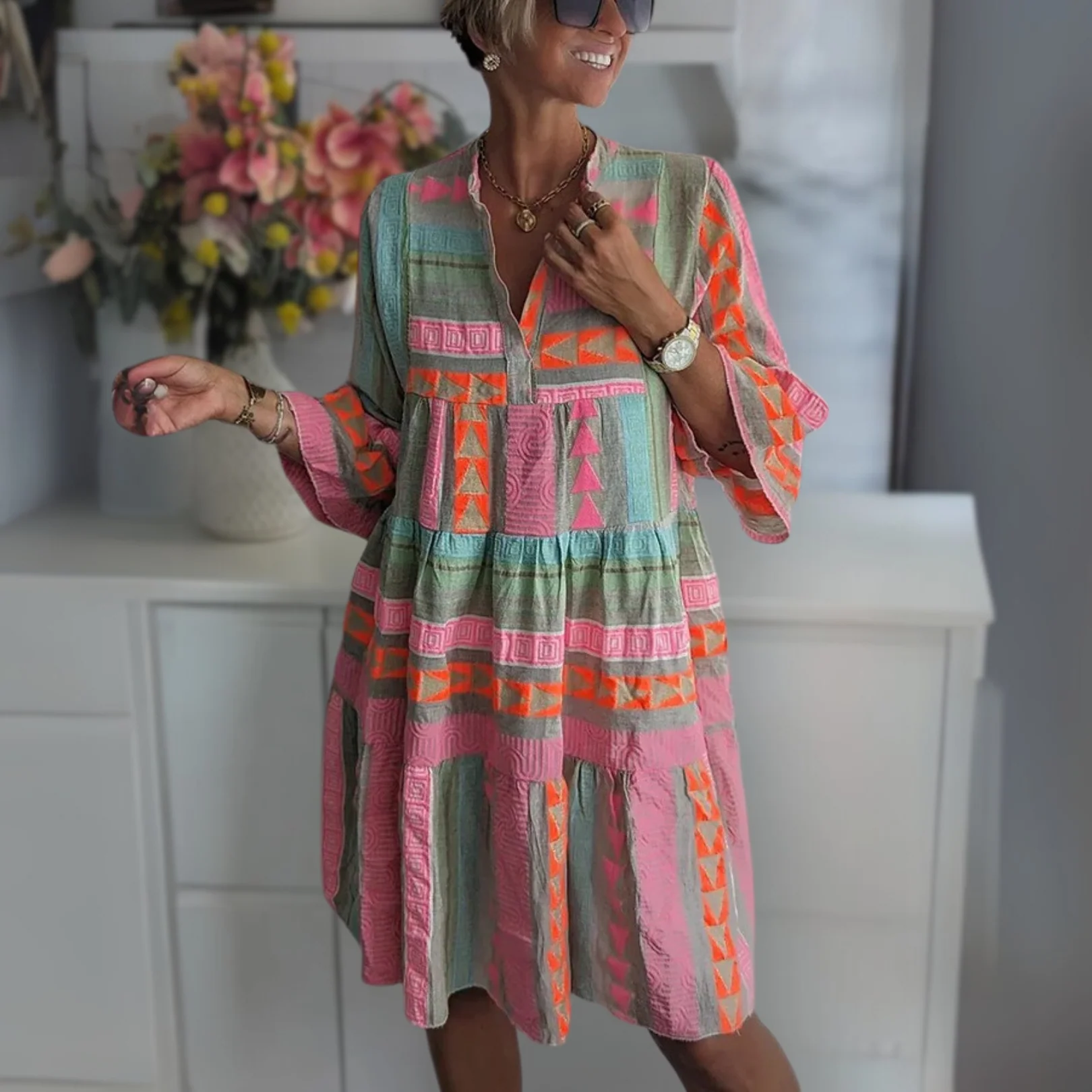 Evadne | Chic und Mühelos Kleid - Image 2