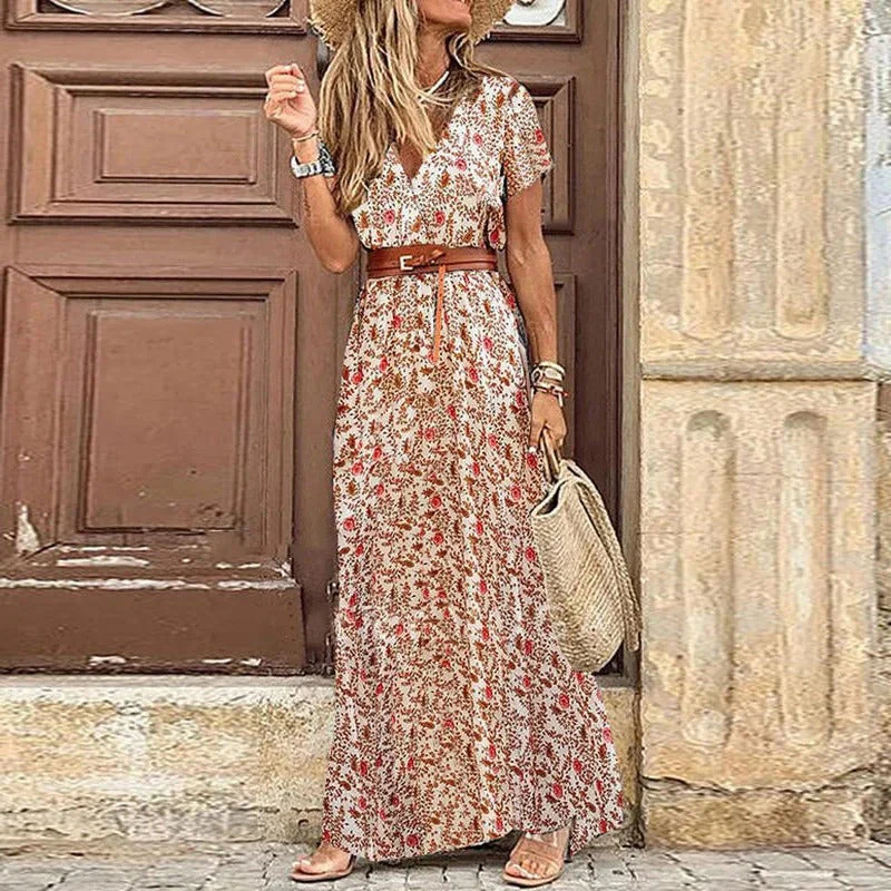 Famke™ - Maxi Ibiza Kleid - Inklusive Gürtel
