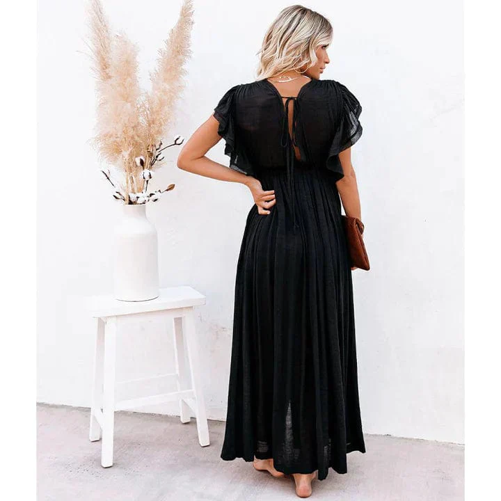 Feline™ Maxi Schwarzes Ibiza Kleid - Image 3