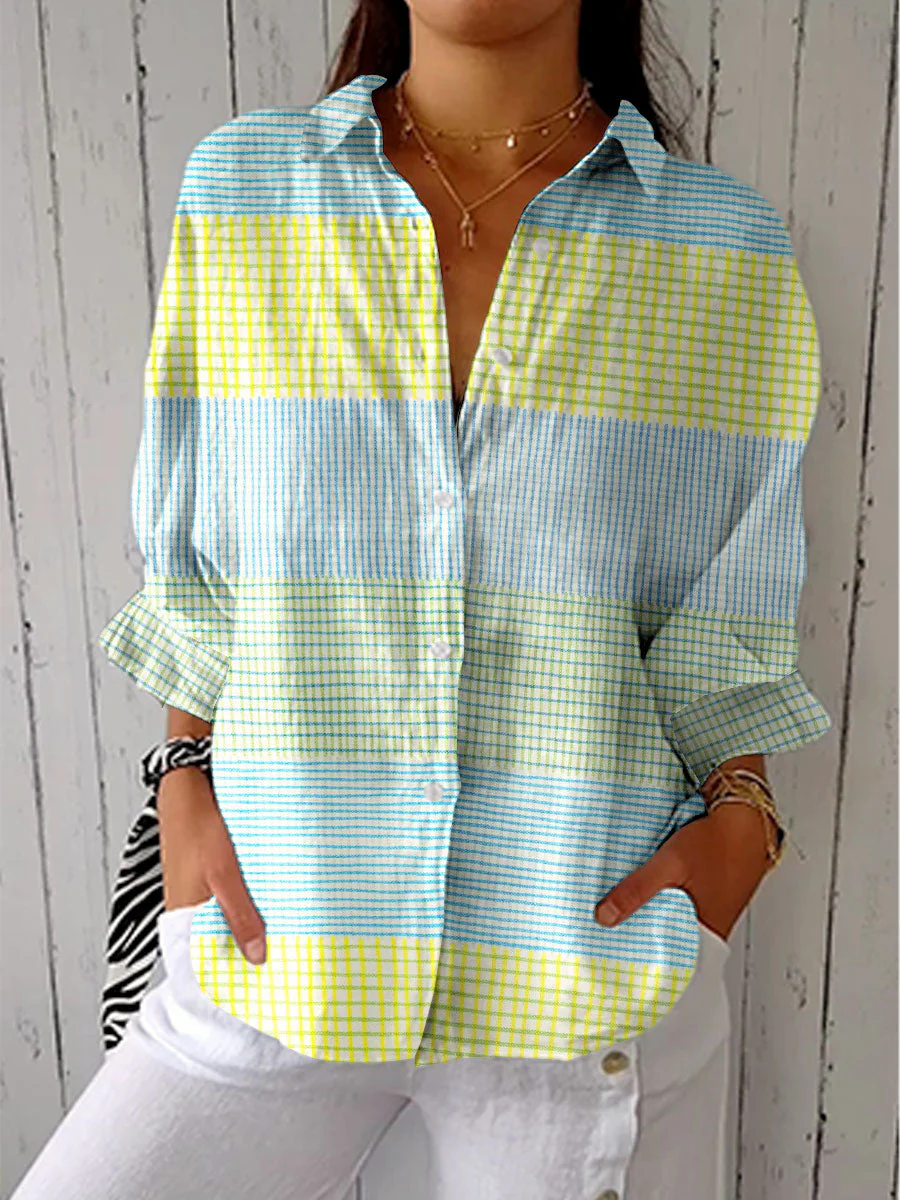Filippa | Pastellkarierte Bluse