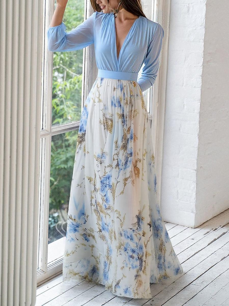 Fiorella | Elegantes Maxikleid mit Floralprint - Image 3