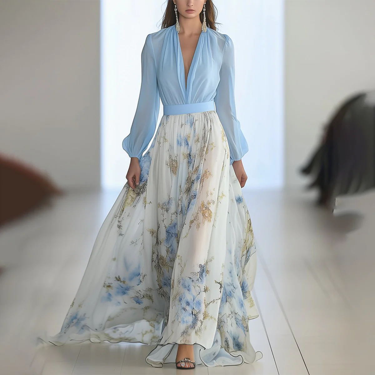 Fiorella | Elegantes Maxikleid mit Floralprint - Image 5