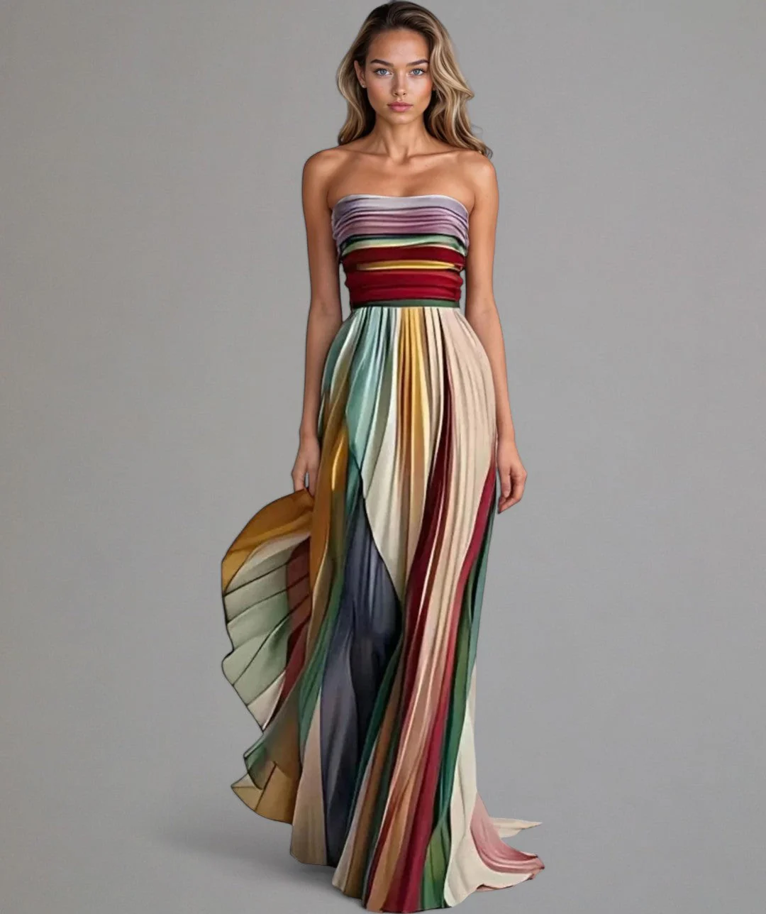 Flora™ - Ärmelloses farbenfrohes Kleid - Image 2