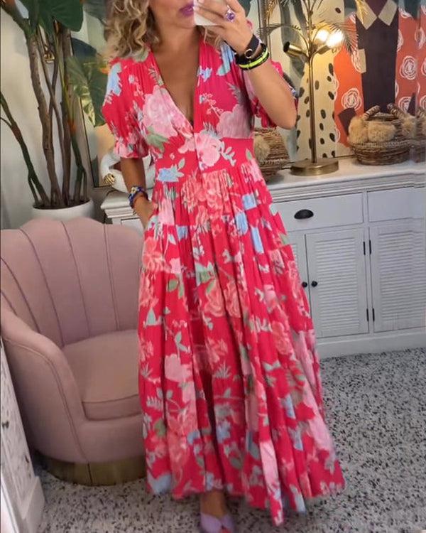 Floriana - Lebhaftes Blumenkleid - Image 2