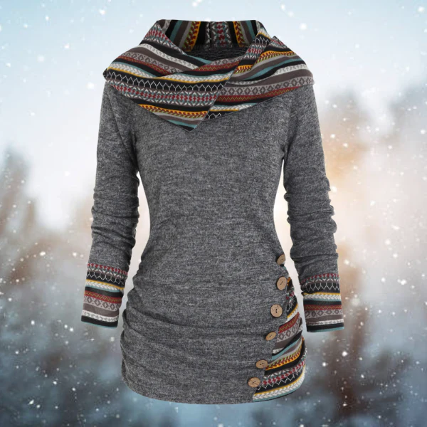 Franzi™ - Tribal-Muster Hoodie - Image 3