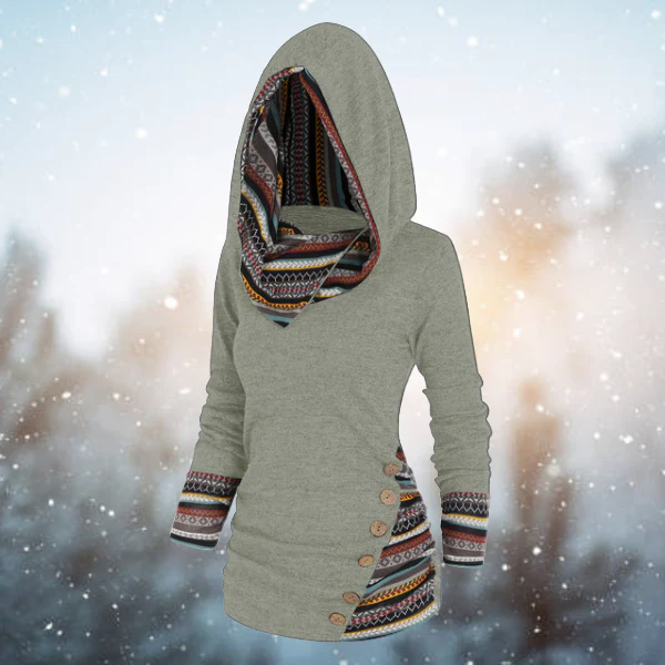 Franzi™ - Tribal-Muster Hoodie - Image 4