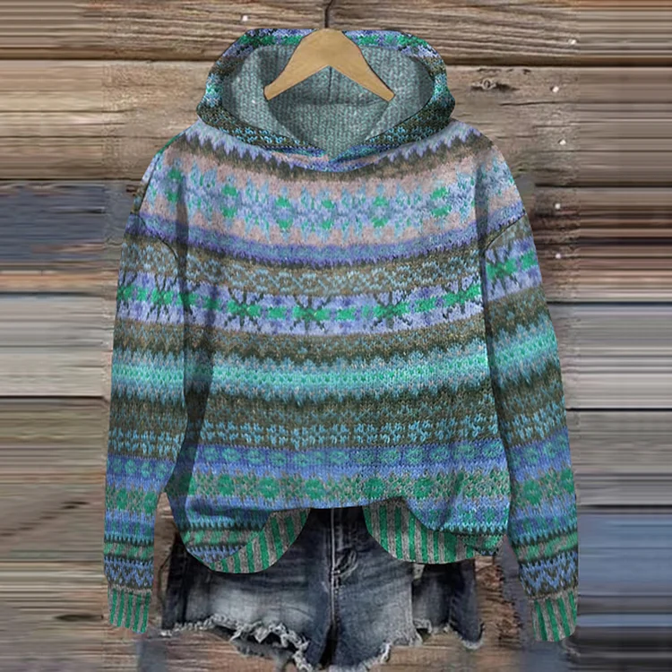 Gaby | Ethnischer Retro Hoodie - Image 3