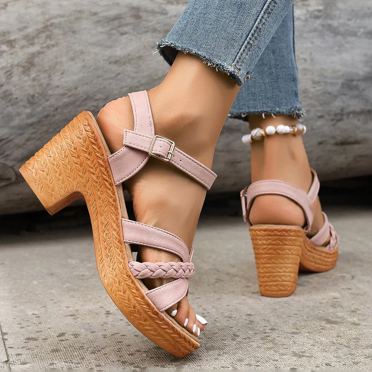 Gianna™ Zeitlose Mid-Heel Sandalen - Image 6