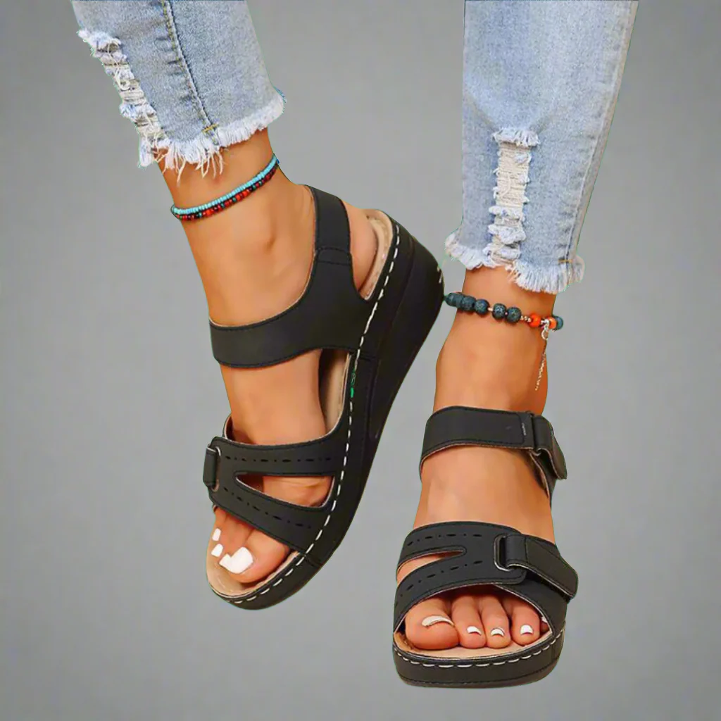 Gudula | Stilvolle Orthopädische Sandalen Aus Luxuriösen Weichen Materialien Für Bequeme Sommermode - Image 2