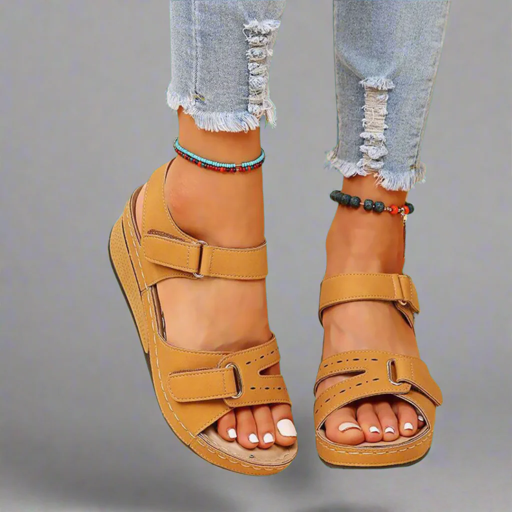 Gudula | Stilvolle Orthopädische Sandalen Aus Luxuriösen Weichen Materialien Für Bequeme Sommermode - Image 3