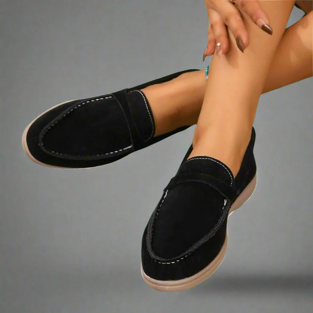 Hannah | Handgefertigte Wildleder-Mokassins mit elegantem Design - Image 3