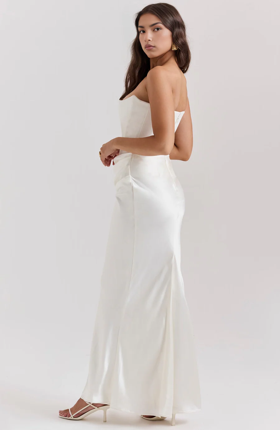 Hera - Elegantes Retro-Einfarbiges Trägerloses Partykleid - Image 18