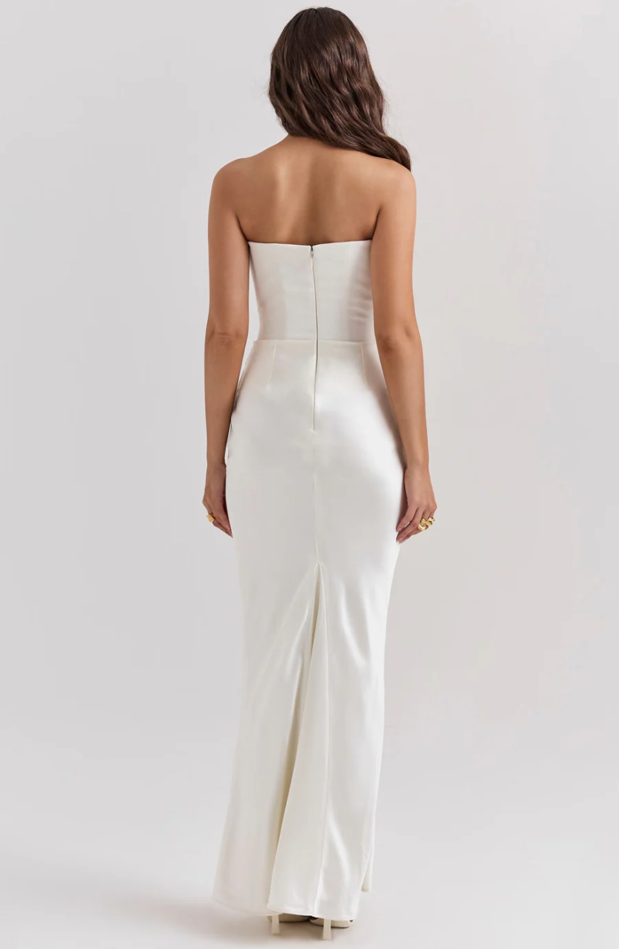 Hera - Elegantes Retro-Einfarbiges Trägerloses Partykleid - Image 19