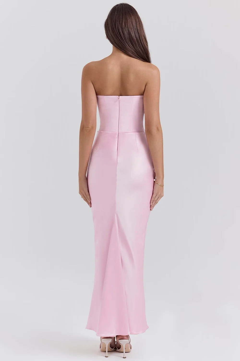 Hera - Elegantes Retro-Einfarbiges Trägerloses Partykleid - Image 27