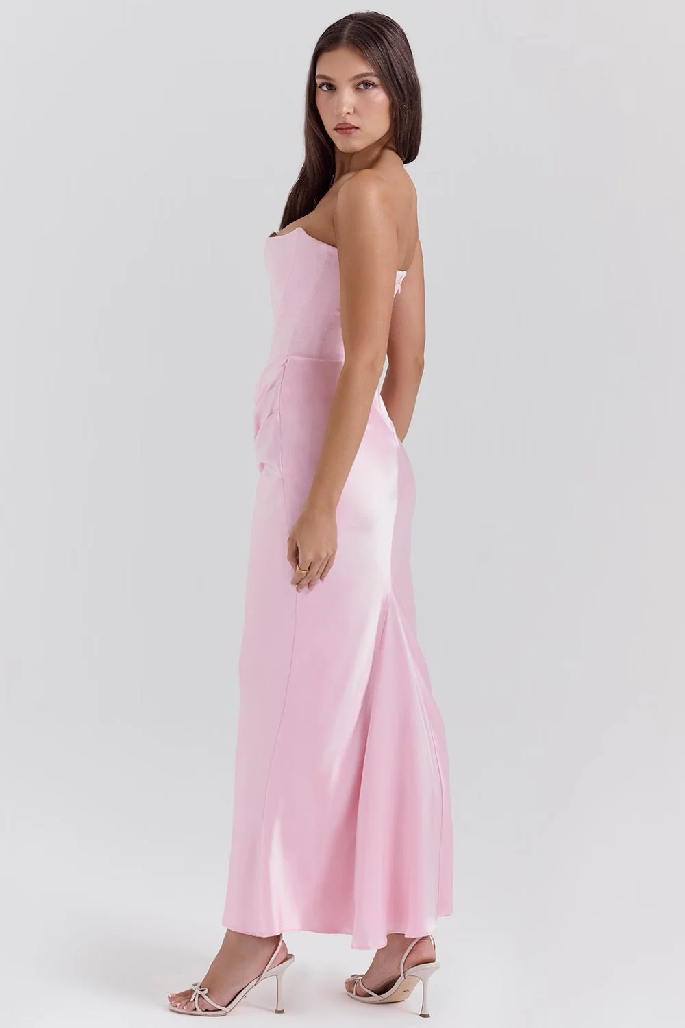 Hera - Elegantes Retro-Einfarbiges Trägerloses Partykleid - Image 28