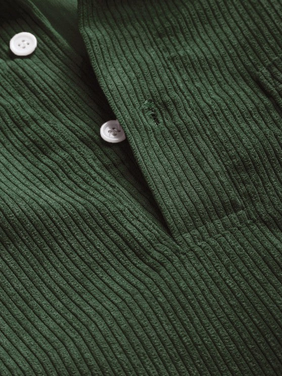Herren Corduroy Langarmhemd mit halber Knopfleiste - Image 19