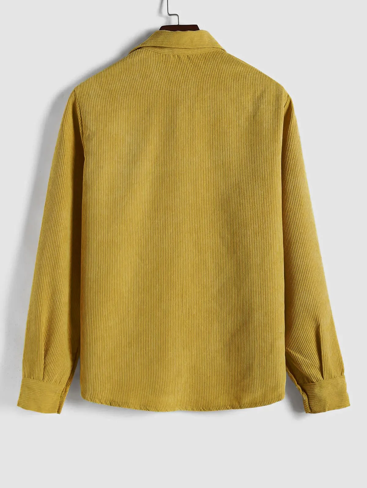 Herren Corduroy Langarmhemd mit halber Knopfleiste - Image 23