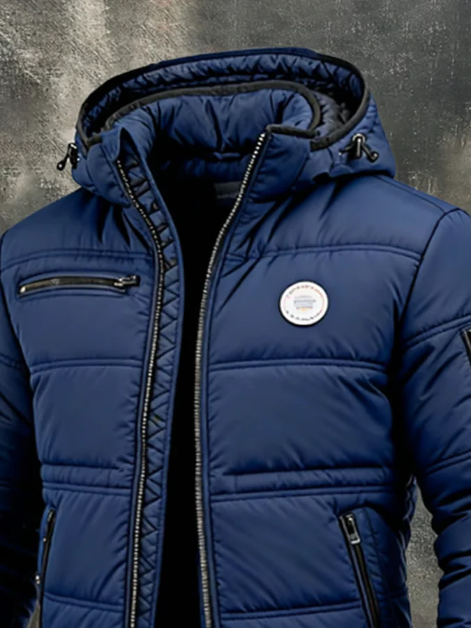 Herren Vintage Isolierte Outdoor-Jacke - Warm und Gepolstert - Image 3